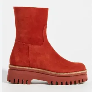 Paloma Barcelo Mid-Calf Platform Shoes in Dark Orange 37 thumbnail 1