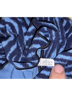 Aerie Blue and Black Zebra Print Leggings Woman’s Medium Stretchy Spandex Blend thumbnail 3