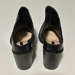 Leather Block Heel Ankle Boots with Stretch Detail thumbnail 9