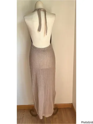 Quince 100% Organic Cotton Open-Knit Cover-Up Maxi Dress Small thumbnail 4
