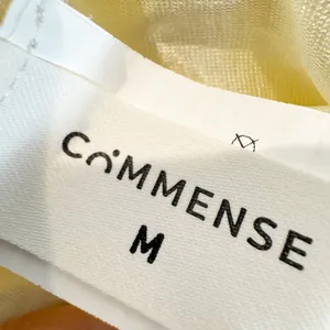 Commense Pants Size M Cream Pleated High Rise Pull On Elastic Waist Flow Classic thumbnail 5