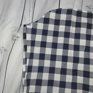 J.Crew Mercantile Gingham Plaid Popover Preppy Business Casual Short Sleeve Top thumbnail 8