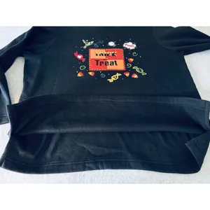 Halloween Trick-Or-Treat VTG Embroidered Grandmacore Sweatshirt Unisex Size 1X thumbnail 5