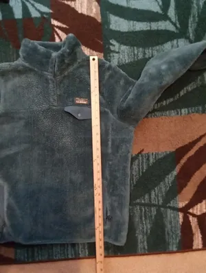 L.L. Bean Teal Sherpa Fleece Jacket Quarter Snap Buttons Gorpcore Womens M thumbnail 8