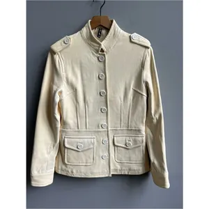 D2K Leather Cream Women's Casual Button thumbnail 2