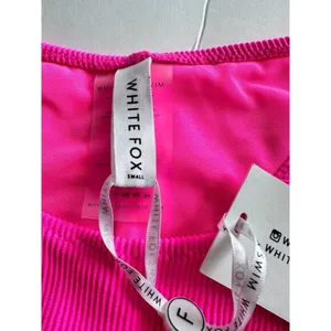 NWT White Fox Swim Del‎ Marcos Swim neon pink Bottoms Small thumbnail 3