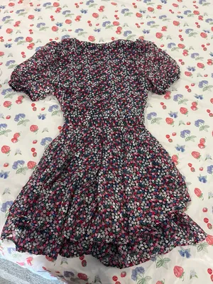 Floral Mini Sleeve Romper Multi thumbnail 2