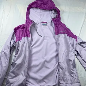 Columbia windbreaker hoodie fleece lined Sz M Women's Lavender Lilac Ski thumbnail 16