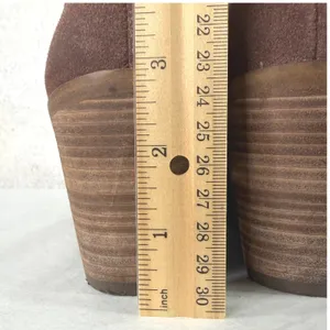 Frye and Co Wedge Booties Womens‎ 7 Brown Suede Pointed Toe Ankle Boots thumbnail 8