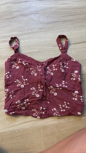 Floral Abercrombie Tank thumbnail 3