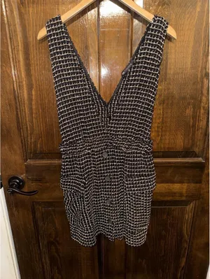 Zara tweed pinafore dress thumbnail 2