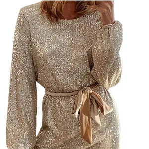 Dress Forum Sequin Dress Women Small Gold Formal Evening Cocktail Party Wedding thumbnail 3
