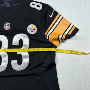 Nike NFL Pittsburgh Steelers #83 Heath Miller On Field Jersey Womens M Black thumbnail 6