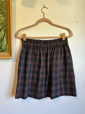 Madewell Plaid Double Breasted Mini Skirt Womens Medium MA984 thumbnail 7