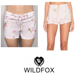 WILDFOX Pink Petals coverup/sleep shorts. NWOT thumbnail 2