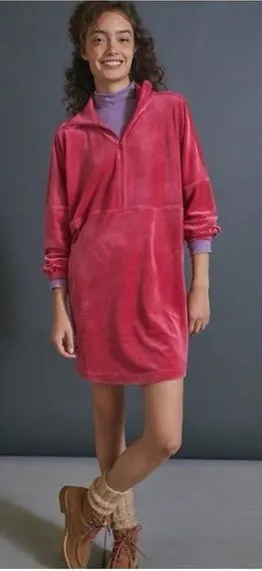 ANTHRO‎ | SATURDAY SUNDAY Velvet Zip-Up Tunic thumbnail 1