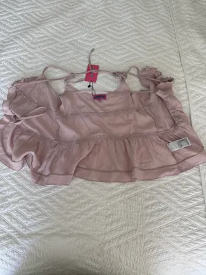 Edikted front tie tank Top lavender  thumbnail 3
