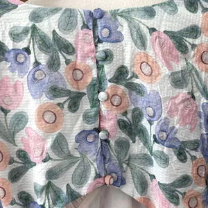 NWT Astr The Label Floral Puff Sleeve Cutout Dress L thumbnail 10