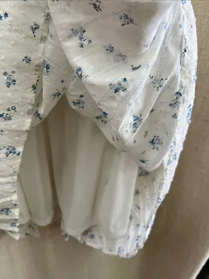 Last One!! Floral Stripe Clip Dot Sleeveless Maxi Dress. Size Small thumbnail 12