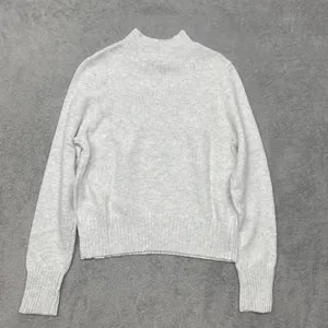 American Eagle Sweater Womens M White Smiley Graphic‎ Mock Neck AE New thumbnail 3