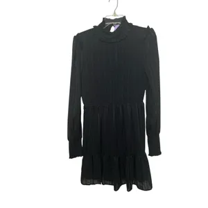 Lulus Heartful Romance Black Striped Smocked Long Sleeve Mini Dress thumbnail 7