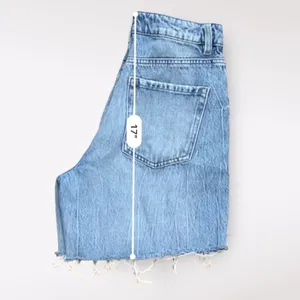 Garage Denim Wide Leg Distressed Shorts Womens Size 3‎ Blue Streetwear thumbnail 5