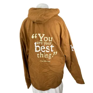 Independent Women's Brown Graphic Print Long Sleeve Hooded Hoodie Sweatshirt XL thumbnail 3