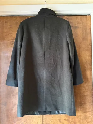 Lauren Ralph Lauren Women's Wool Blend Buckle-Collar Coat Military Green Sz 2 thumbnail 6