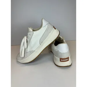 Sorel Out N About III Low Waterproof Sneakers Women 8.5 Sea Salt Canvas Suede thumbnail 3