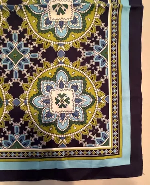 Vera Bradley | ladies square silk scarf.  thumbnail 3