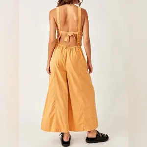 Free People Forever Always Cotton Wide Leg Jumpsuit (medium) thumbnail 9