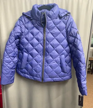 French Connection Women's Size S Blue Quilted Puffer Jacket, NWT (c4) thumbnail 1