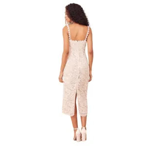 LULU’S All My Love For You White Lace Sleeveless Midi Dress Size S thumbnail 11