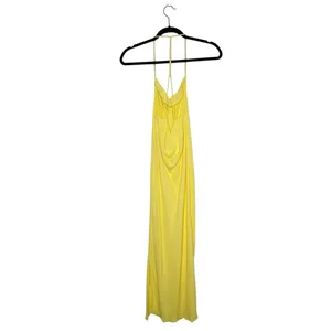 Ba&sh Flame Cowl Neck Slip Midi Dress Women's Yellow Size US 4 thumbnail 4