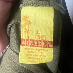 Vtg Y2K Athleisure Pants Large Olive Green Flare 2000s Butterfly thumbnail 4