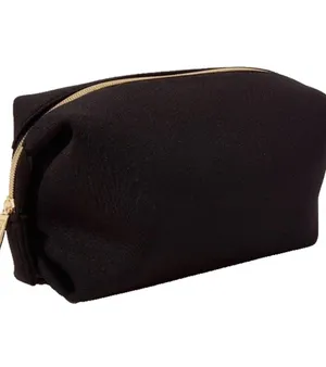 💄💄💄3 for 12$💄💄💄 Black Toiletry Dopp Kit with Gold Zipper thumbnail 1