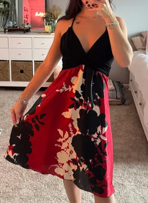 Floral Silk Dress thumbnail 3