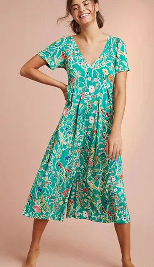 Anthropologie | FLOREAT Yardley Sleep Jumpsuit thumbnail 1
