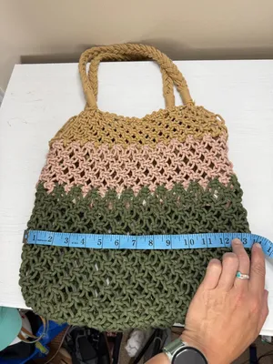 Aerie Multicolor Crochet Tote Bag thumbnail 9