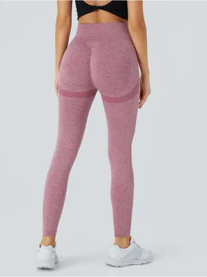 Halara 07HBB.- OneForm Seamless Flow High Waisted Booty Scrunch Leggings. thumbnail 2