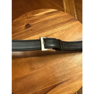 IZOD Black & Brown SILVER BUCKLE BELT Women's Size 36 thumbnail 10