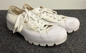 Converse Chuck Taylor All Star Lugged Low Top White Canvas Sneakers 567680C US 7 thumbnail 1