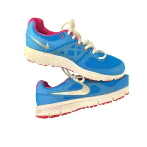 Nike Lunarlon‎ Running Shoes Blue Silver Hot Pink White 488164-400 Womens Sz 9 thumbnail 2
