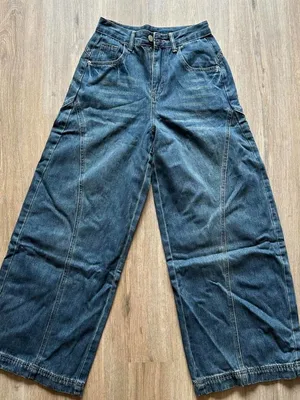 La Chappelle denim wide leg jeans from Taobao, size M #taobao #jeans #wideleg thumbnail 3