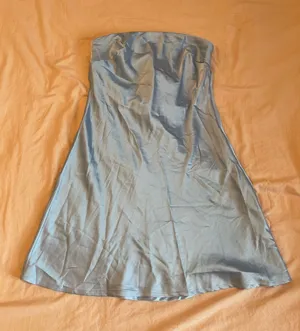 Princess Polly Light Blue Strapless Dress thumbnail 1