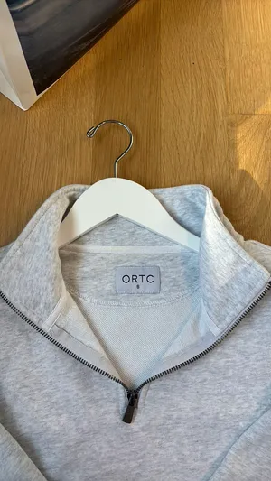 Heather Grey Quarter Zip Gray Size 8 thumbnail 2