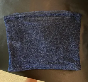 Wild Fable Blue Sparkly Tube Top thumbnail 1