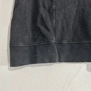 Anthropologie Daily Practice Meru Zip Front Mini Dress Black Charcoal Sporty thumbnail 4