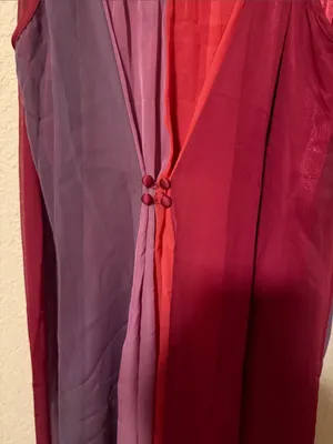 Free People Colorblock Spaghetti-Strap Camisole Dress in Red, Pink, Purple thumbnail 6