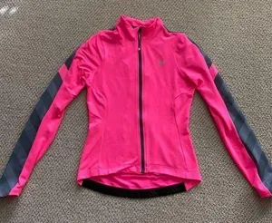 Pearl Izumi Elite Hot Pink Long Sleeve Cycling Jacket Jersey Pockets Like New S thumbnail 1